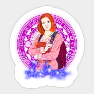 Willow pink witch Sticker